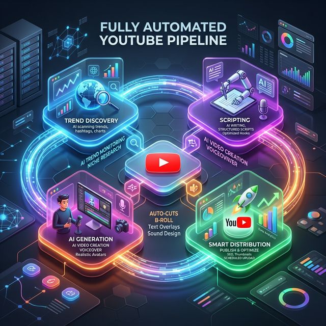 Automated YouTube Pipeline Infographic