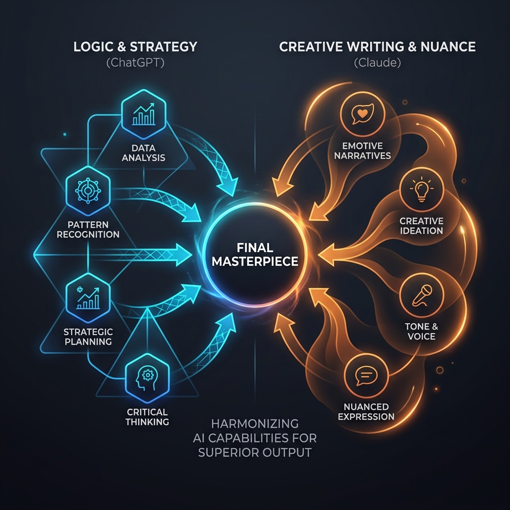 Claude vs ChatGPT workflow diagram