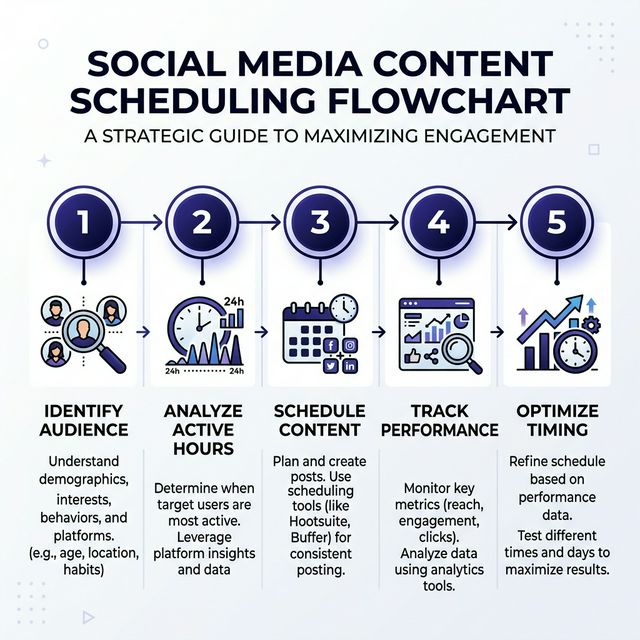 Social Media Timing Flowchart